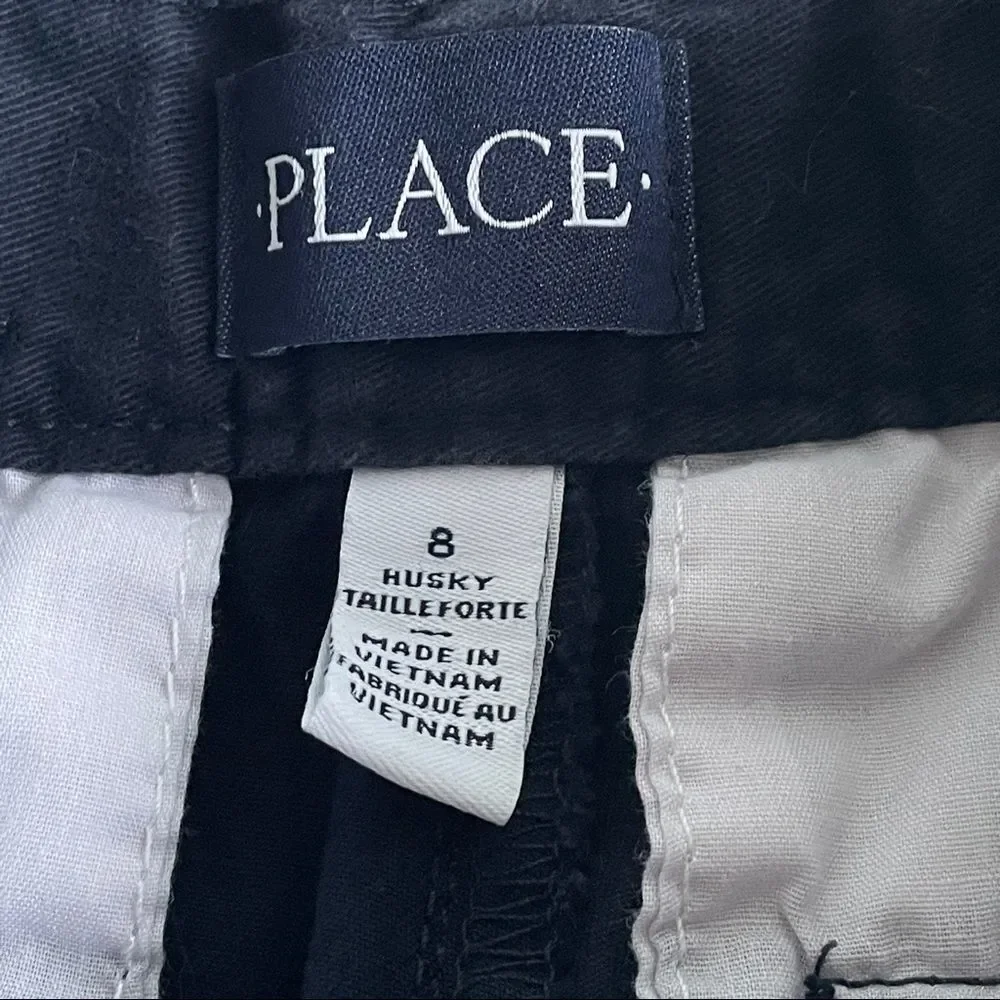 The Children's Place Boys Uniform Shorts In New Navy Size 8 Husky